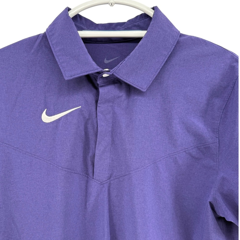 Nike Dri-FIT Mens Purple Short Sleeve Performance Golf Polo Shirt Tennis Small S